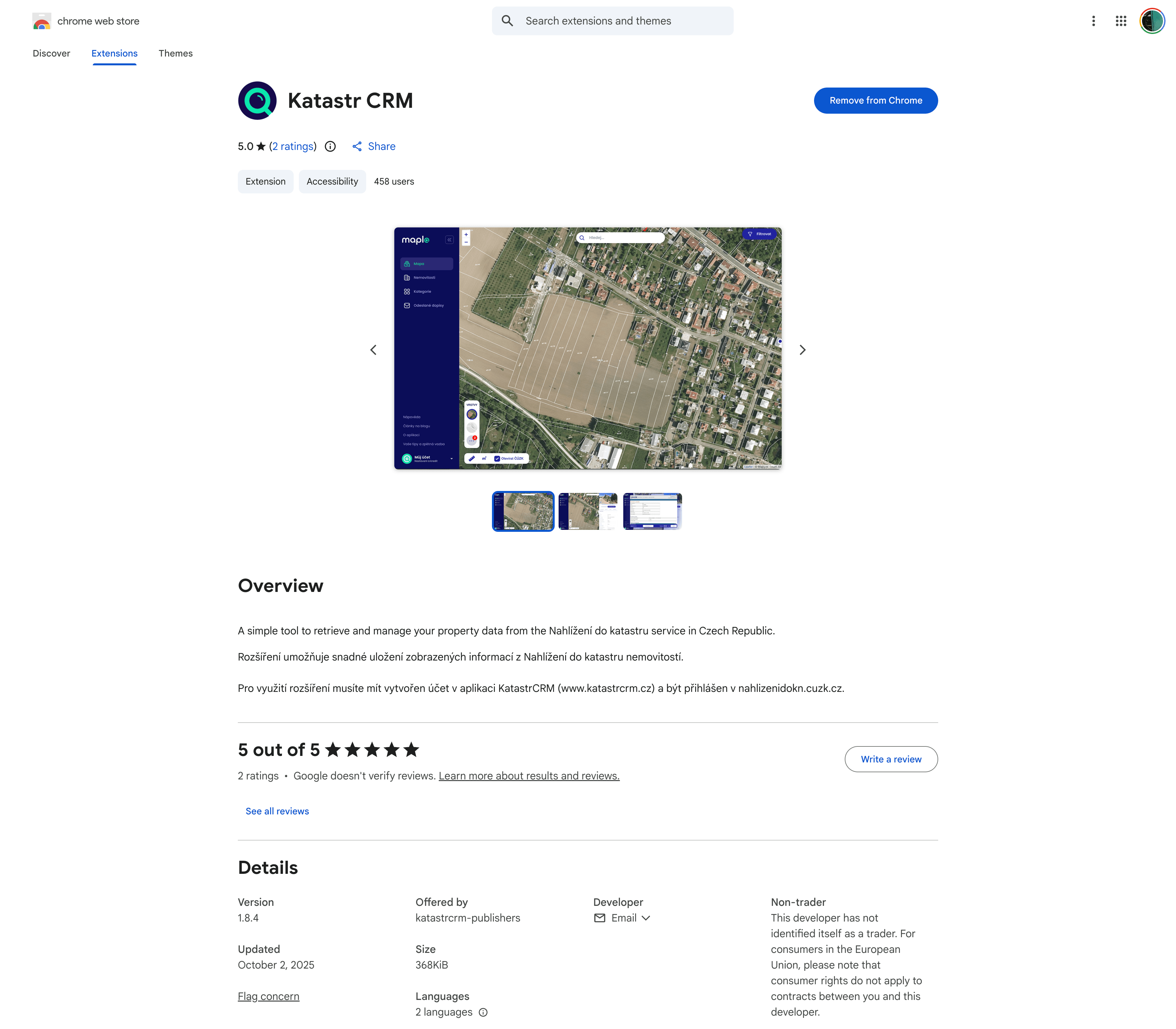 Chrome rozšíření